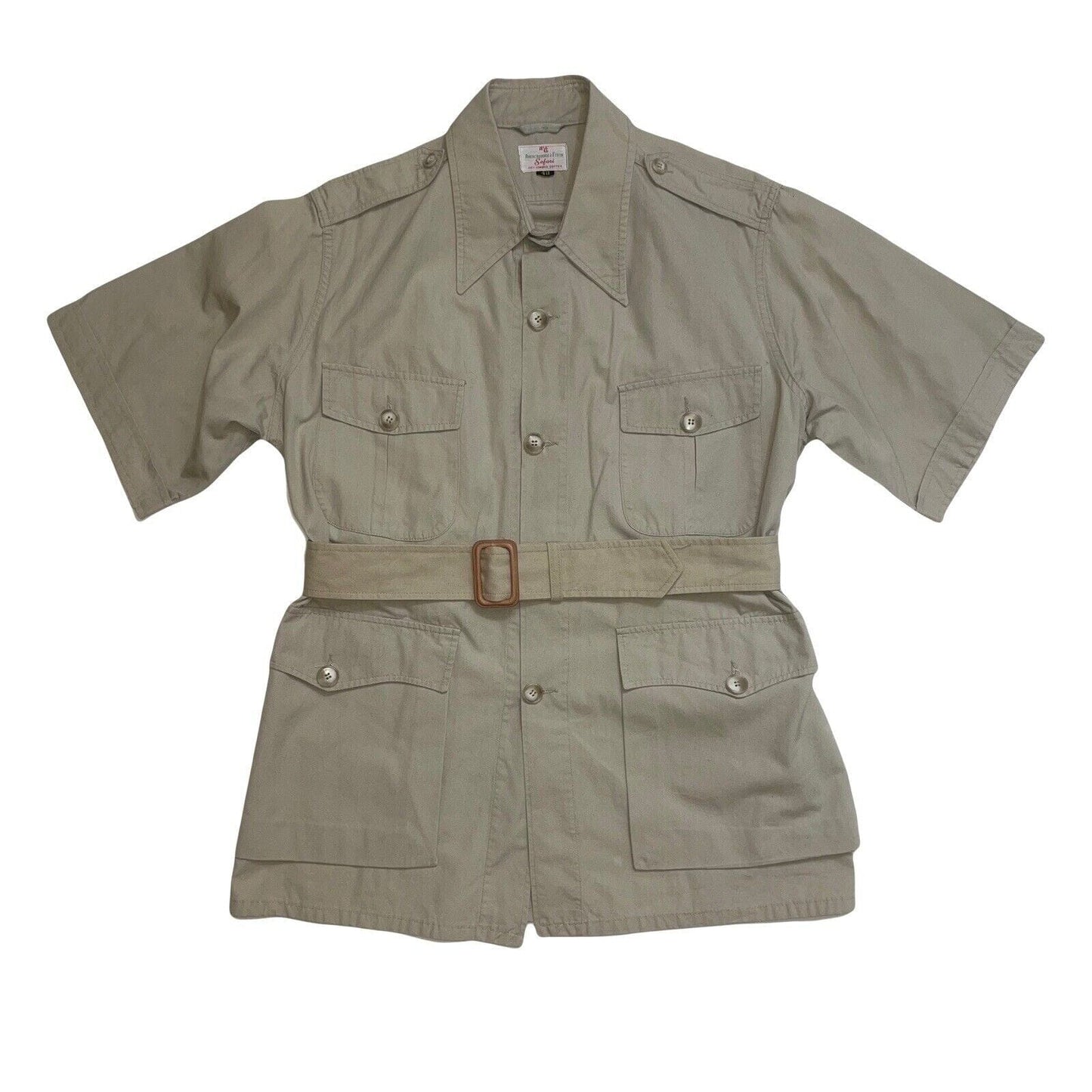 1960s Abercrombie & Fitch Safari Shirt Size 40